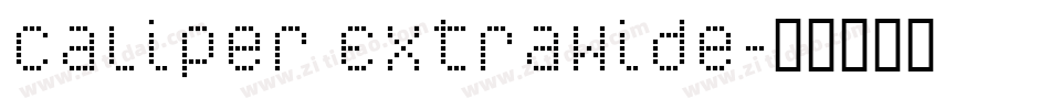 Caliper ExtraWide字体转换
